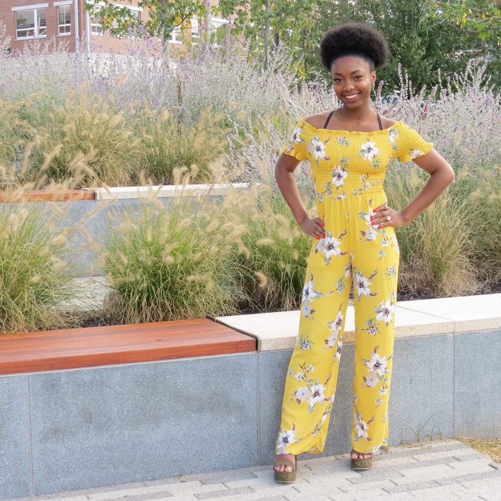 Off the shoulder jumpsuit